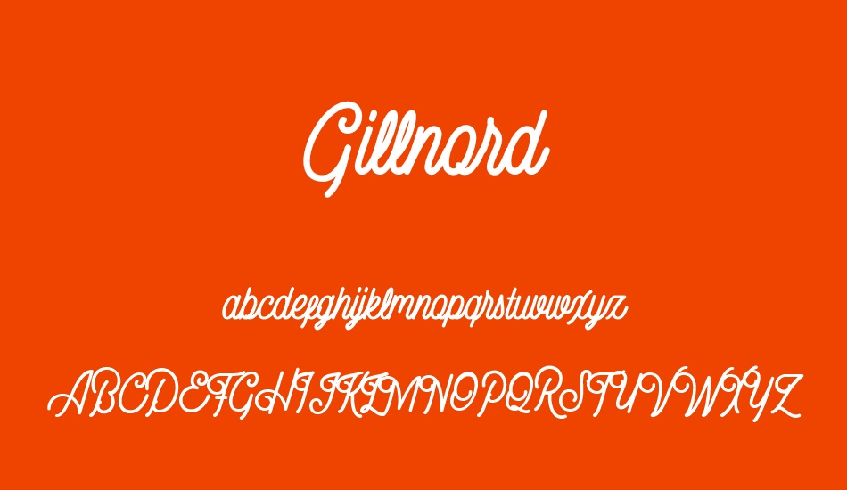 Gillnord font