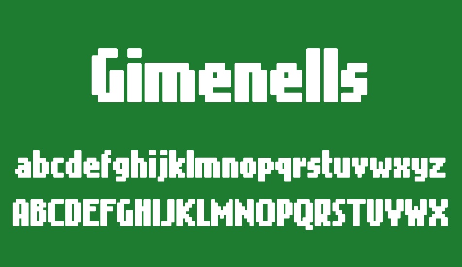 Gimenells font