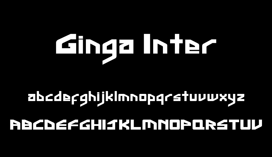 Ginga Inter font