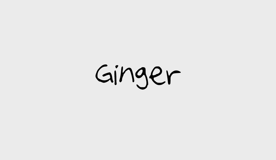 Ginger font big