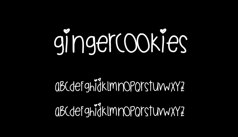 GingerCookies font