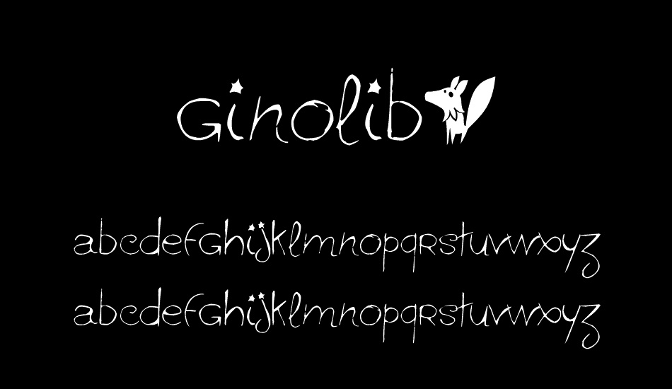 ginolib* font