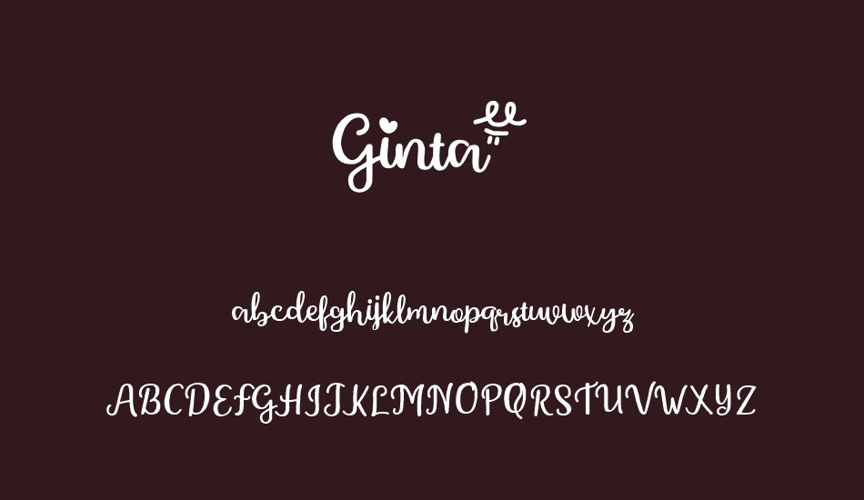 Ginta font