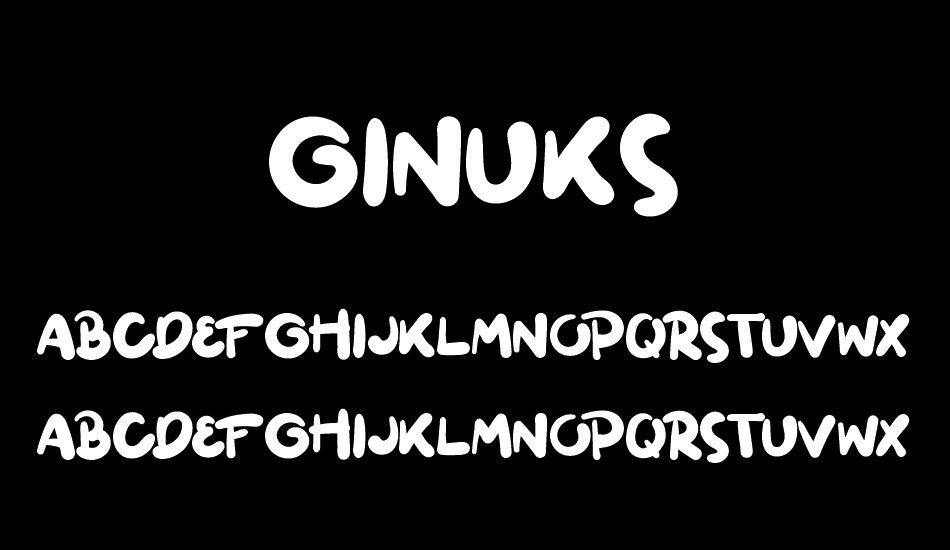 Ginuks font