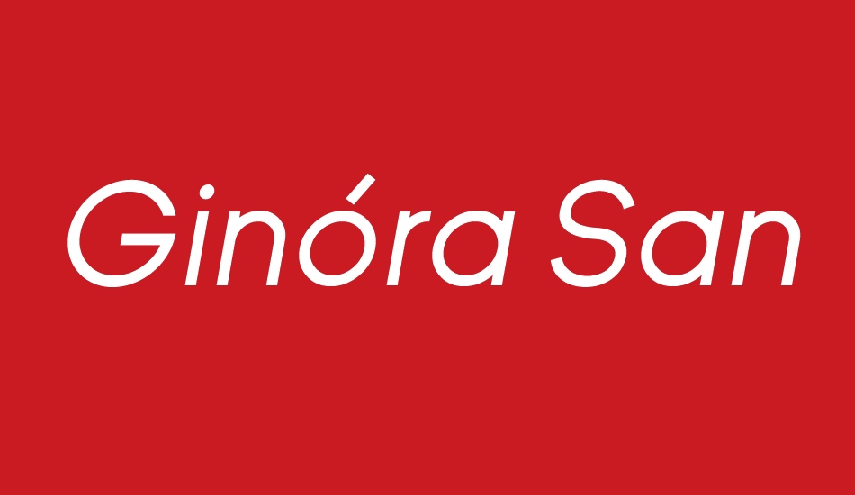 Ginóra Sans font big