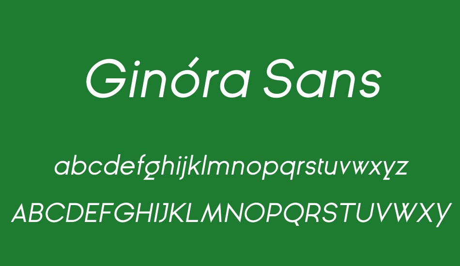 Ginóra Sans font