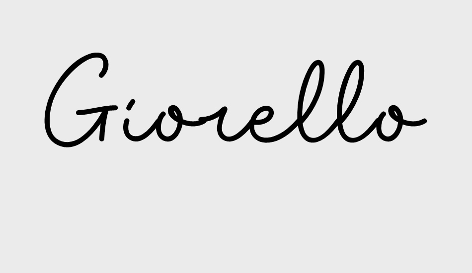 Giorello Demo font big