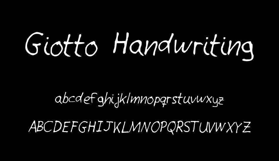 Giotto Handwriting font