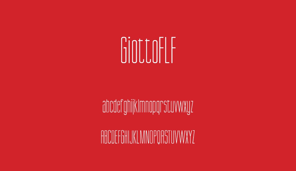 GiottoFLF font