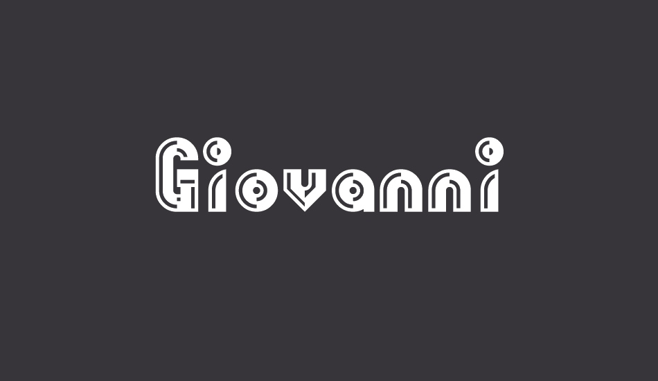 Giovanni free font