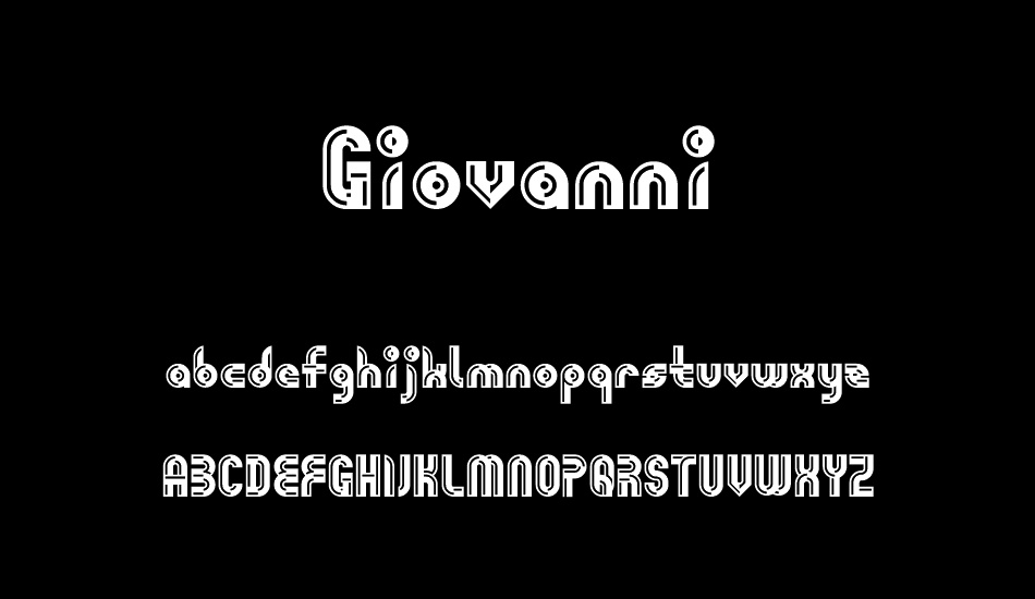 Giovanni free font