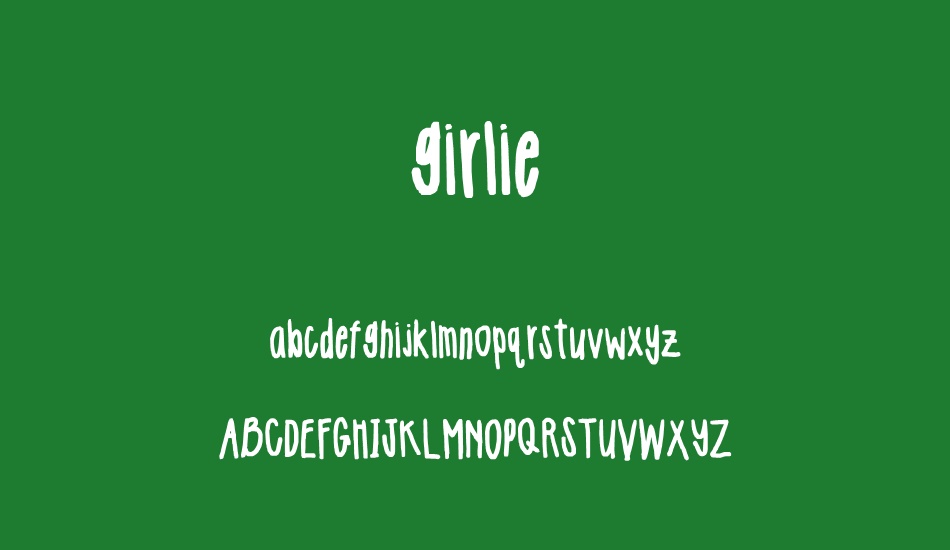 girlie font