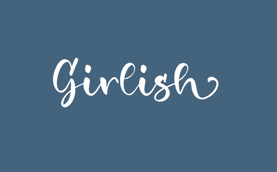 Girlish font big