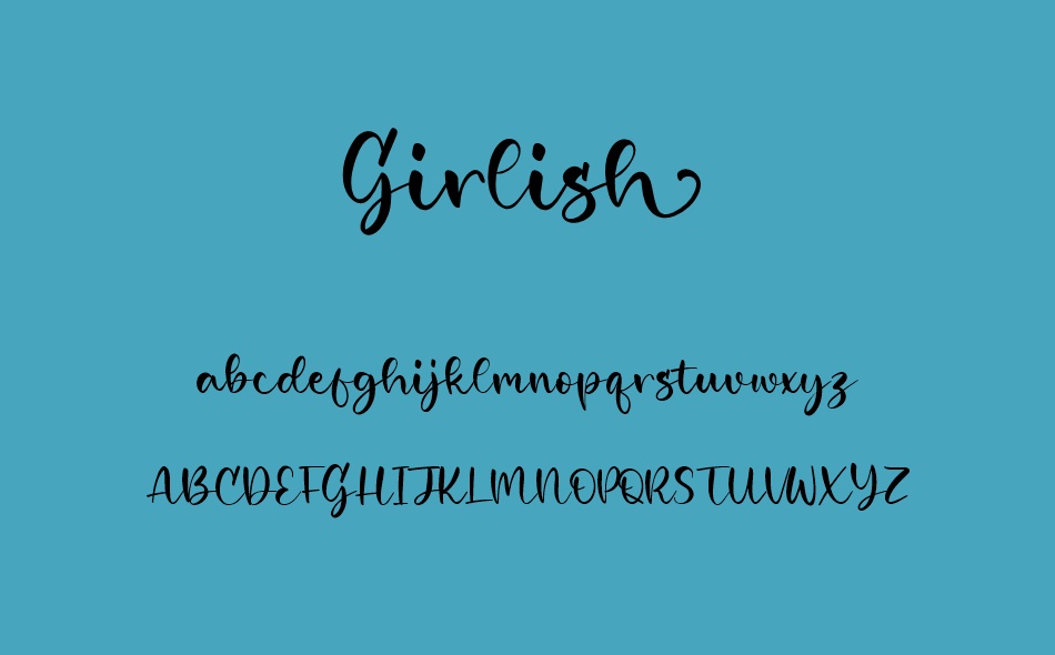 Girlish font