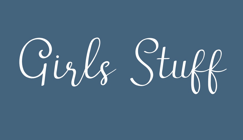 Girls Stuff font big