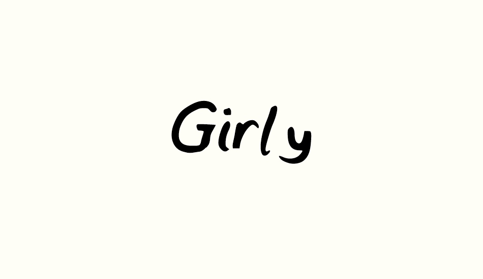 Girly font big