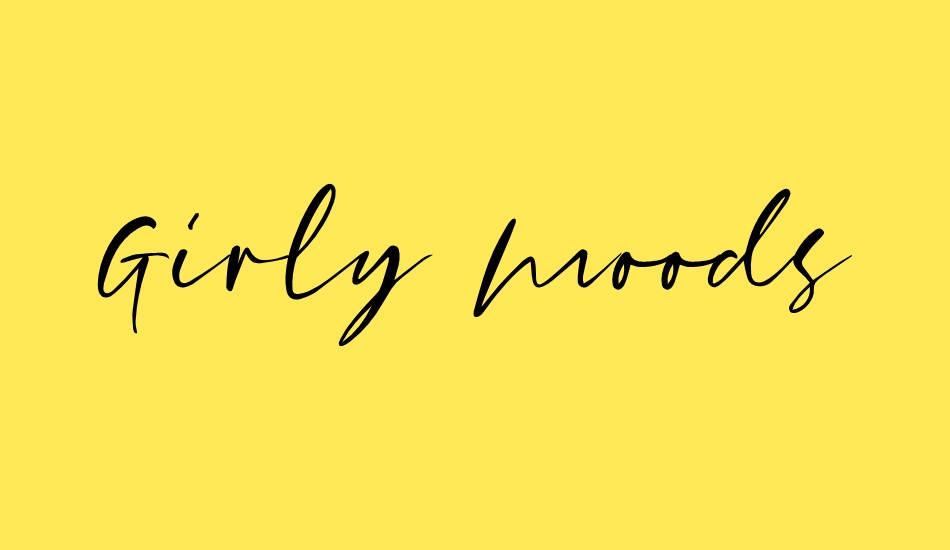 Girly Moods DEMO font big