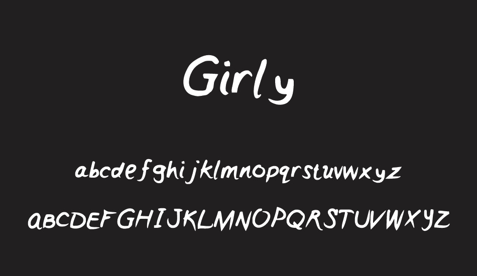 Girly font