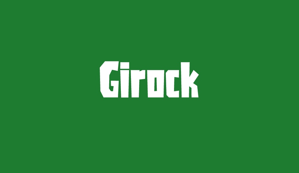 Girock font big