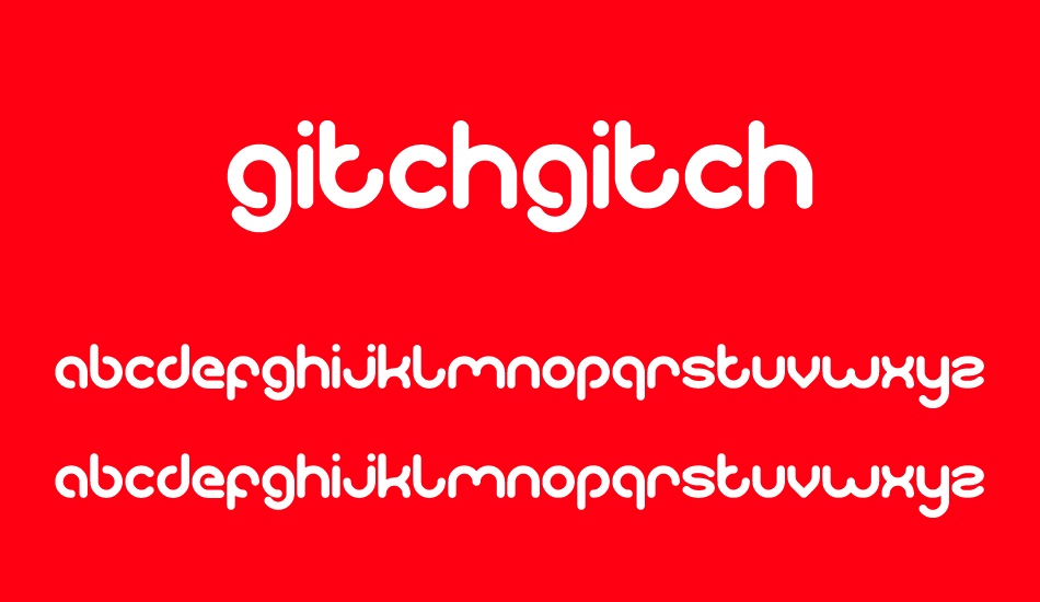 gitchgitch font