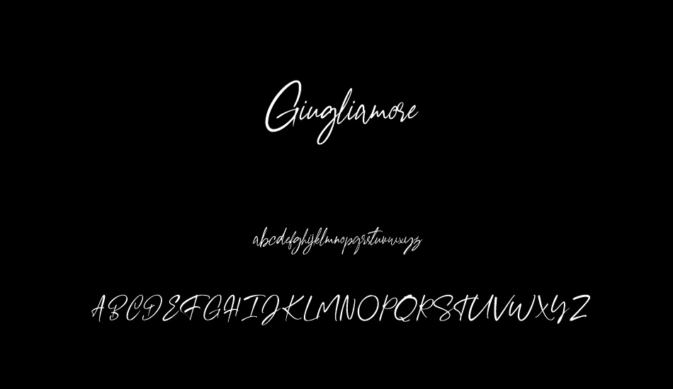 Giugliamore font