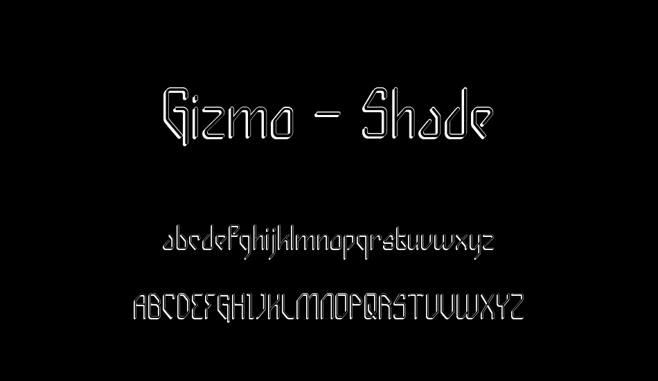 Gizmo - Shade font