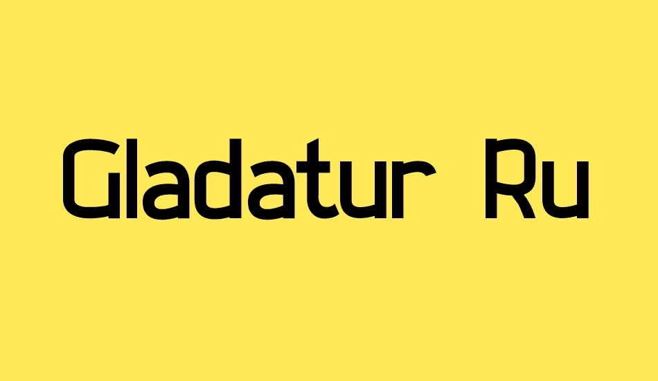 Gladatur Rum font big