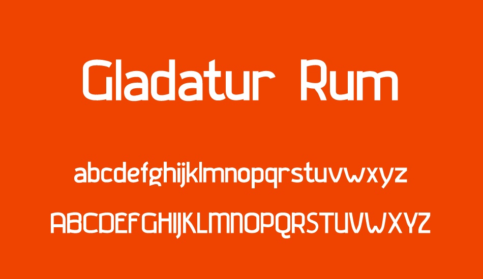 Gladatur Rum font