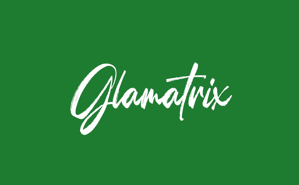 Glamatrix font big