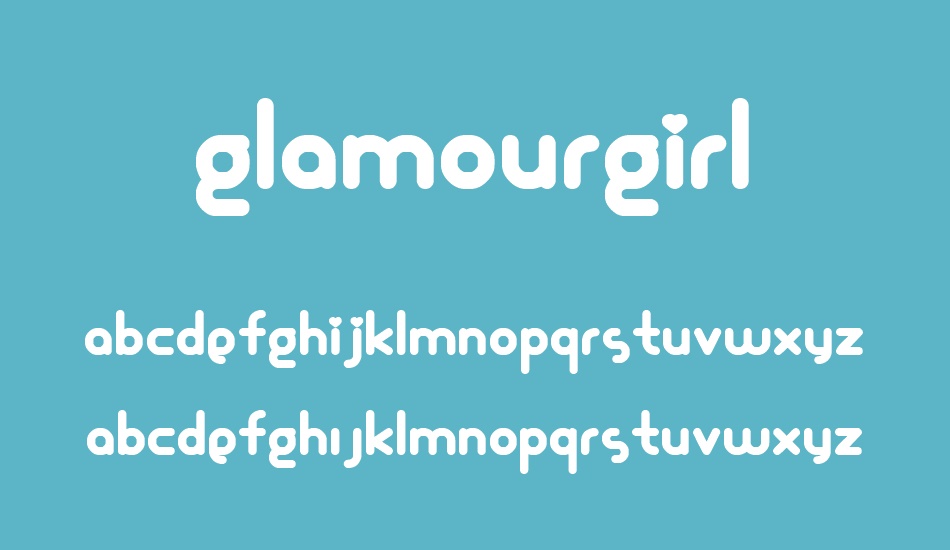 Glamourgirl font