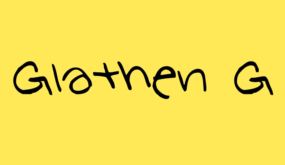 Glathen Girl font big