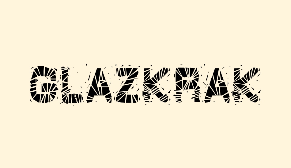 GlazKrak font big