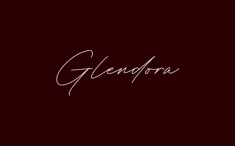 Glendora font big