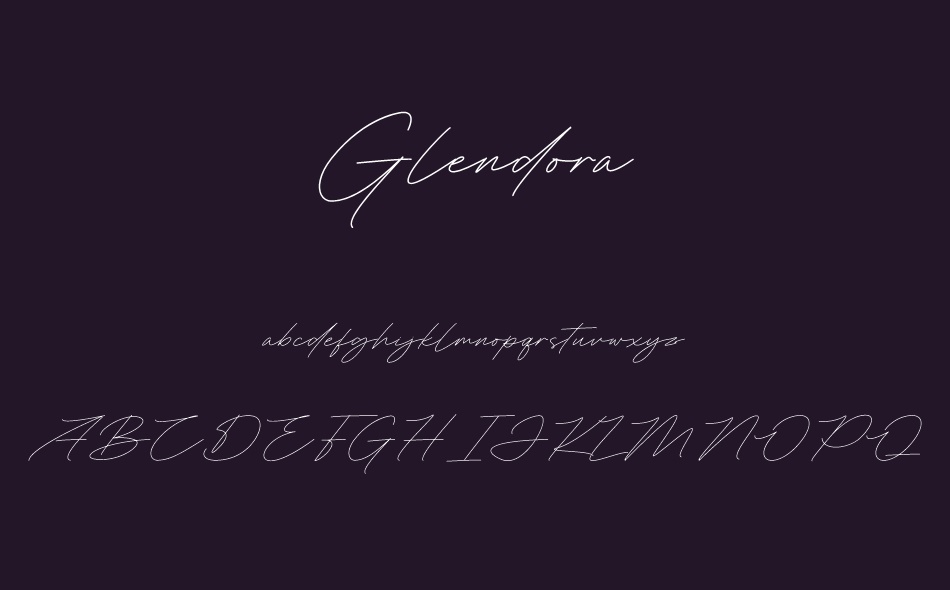 Glendora font