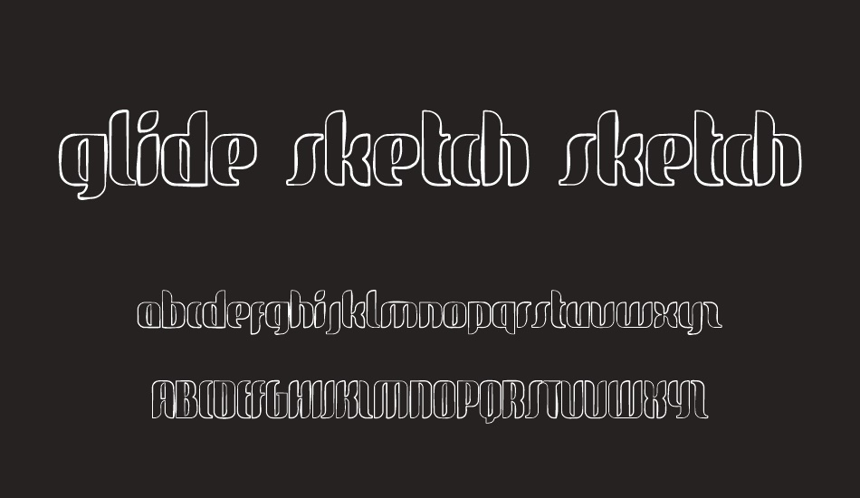 glide sketch sketch font