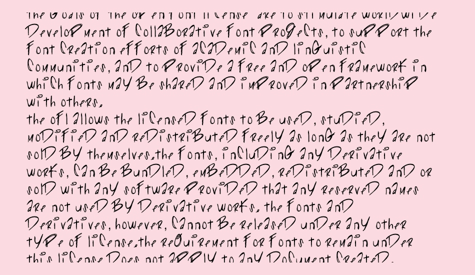 GliiterKitty font 1