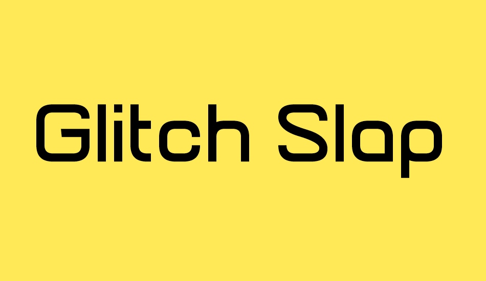 Glitch Slap font big