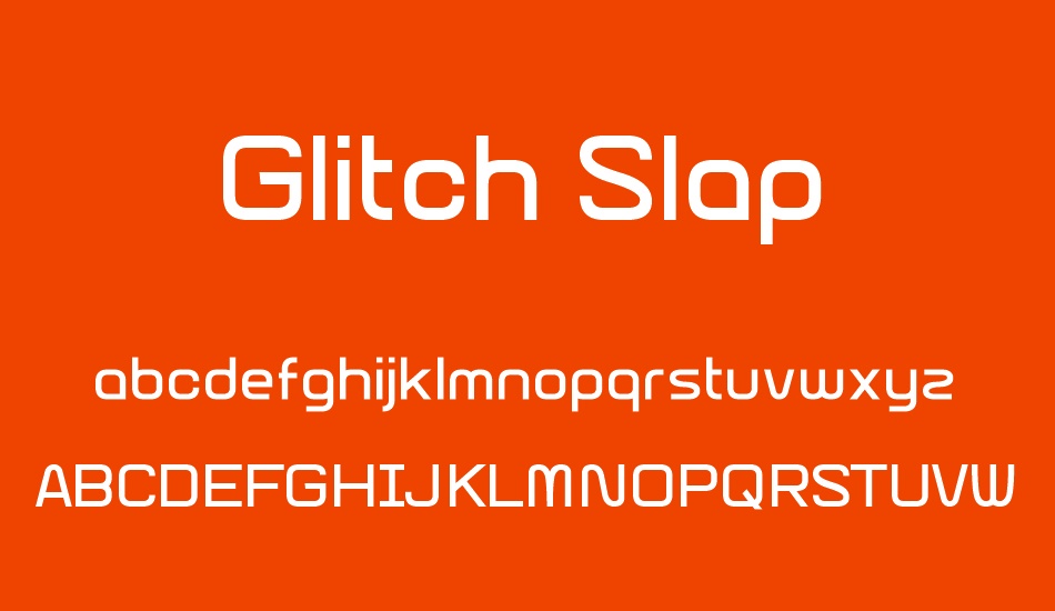 Glitch Slap font