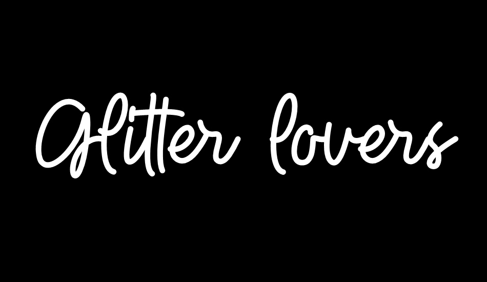 glitter-lovers font big