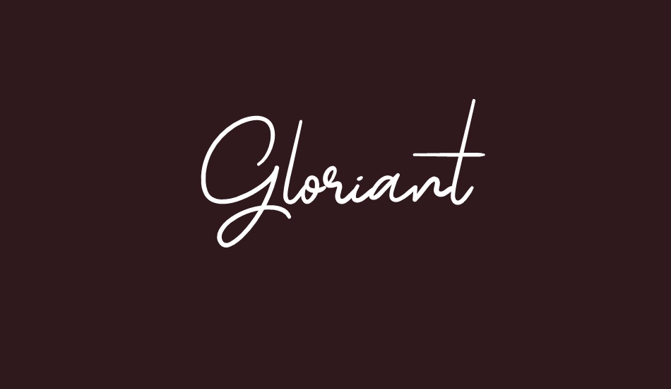 Gloriant font big