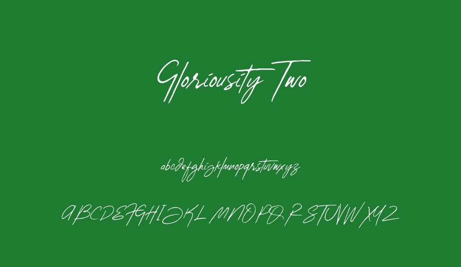 Gloriousity Two font