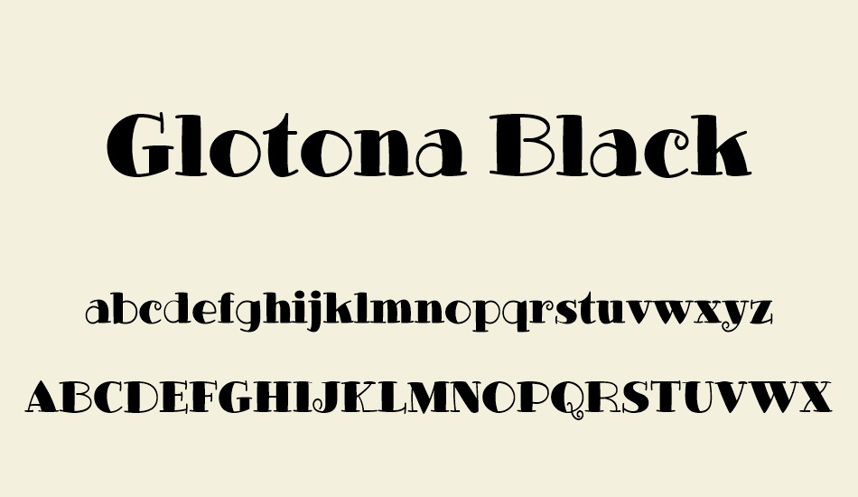 Glotona Black font