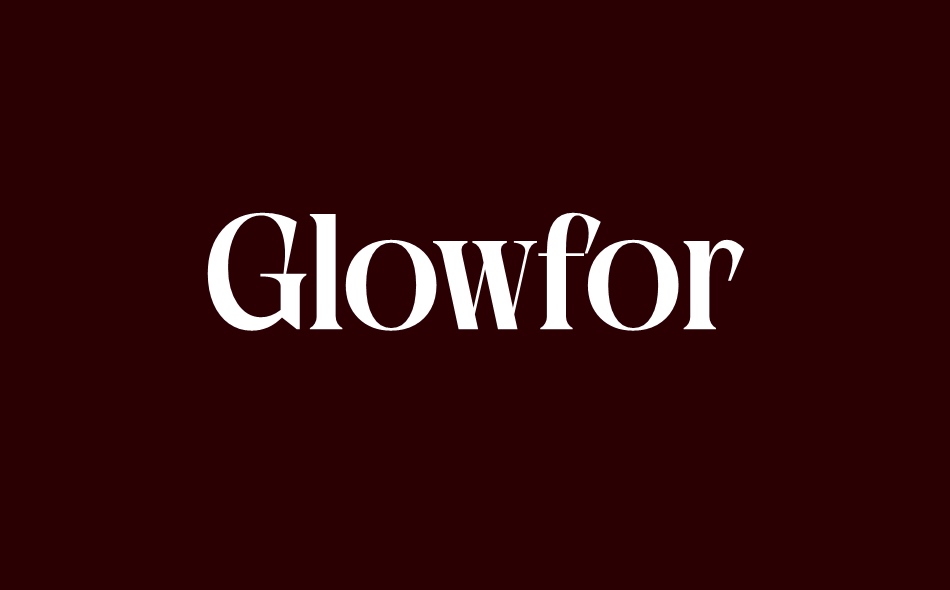 Glowfor font big