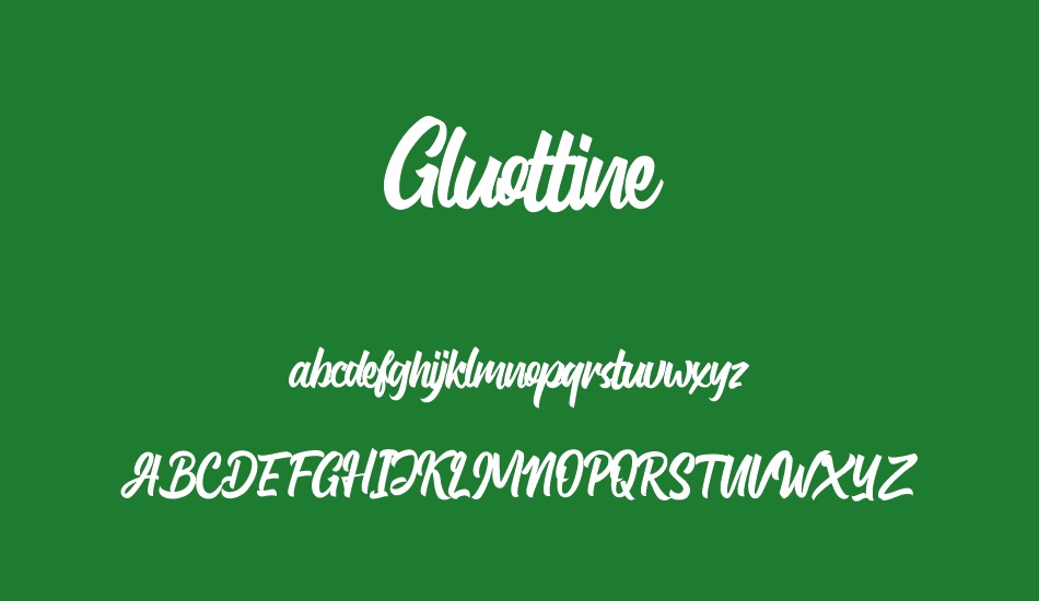 Gluottine Demo font