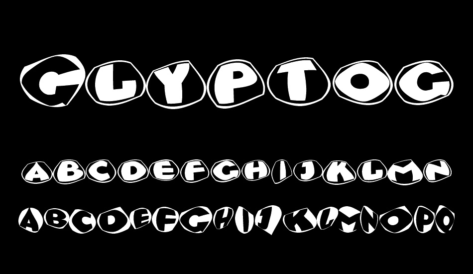 Glyptographs font