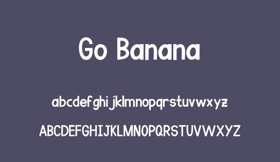 Go Banana font