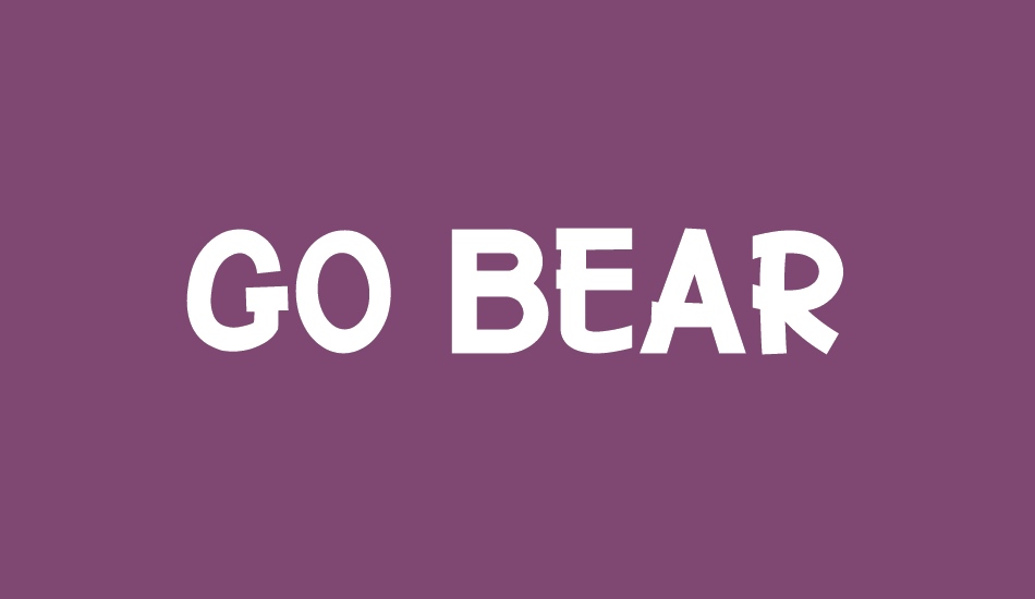 Go Bear font big