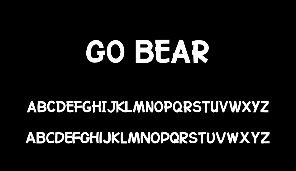 Go Bear font