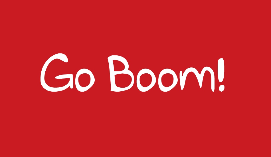 Go Boom! font big