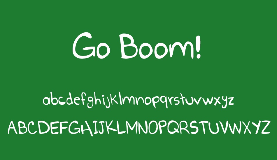 Go Boom! font